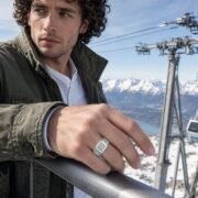 Monolith Classic Geometric Moissanite Men's Ring - Image 4