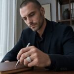 Monolith Classic Geometric Moissanite Men's Ring