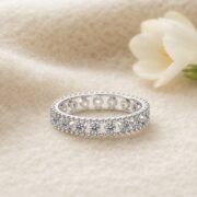 Starlight Eternity Moissanite Band Ring - Image 3