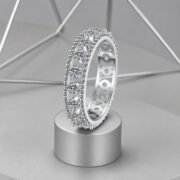Starlight Eternity Moissanite Band Ring - Image 4