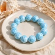 Azure Tide Blue Marbled Bead Bracelet Limited Edition Worldwide - Image 3