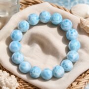 Azure Tide Blue Marbled Bead Bracelet Limited Edition Worldwide - Image 5