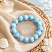 Azure Tide Blue Marbled Bead Bracelet Limited Edition Worldwide - Image 6