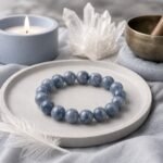 Stillwater Blue-Grey Marbled Bead Bracelet