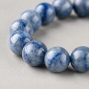 Stillwater Blue-Grey Marbled Bead Bracelet - Image 3