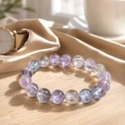 Twilight Cat's Eye 7A Kunzite Silk Sheen Bracelet - Image 2