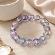 Twilight Cat's Eye 7A Kunzite Silk Sheen Bracelet - Image 4