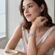 Twilight Cat's Eye 7A Kunzite Silk Sheen Bracelet - Image 6
