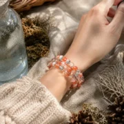 Golden Sunstone Natural Arusha Multi-Wrap Bracelet