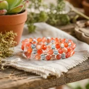 Golden Sunstone Natural Arusha Multi-Wrap Bracelet - Image 5