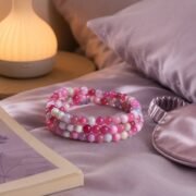Rose Calm Natural Lepidolite Multi-Wrap Bracelet - Image 2
