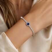 Dual Glow Two-Tone Moissanite Necklace - Image 2
