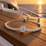 Dual Glow Two-Tone Moissanite Necklace - Image 3