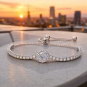 Dual Glow Two-Tone Moissanite Necklace - Image 6