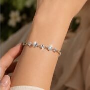 Summer Bloom Clover Flower Moissanite Bracelet - Image 4