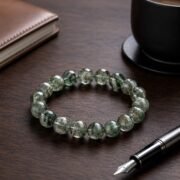 Thousand Layer Treasure Rare Green Phantom Quartz Bracelet - Image 4