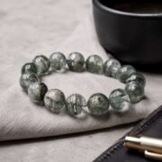 Thousand Layer Treasure Rare Green Phantom Quartz Bracelet - Image 5