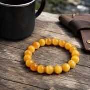 Golden Eye Jade Tiger's Eye Bracelet - Image 6