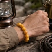 Golden Eye Jade Tiger's Eye Bracelet - Image 3