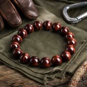 Blaze Lightning Red Tiger's Eye Bracelet