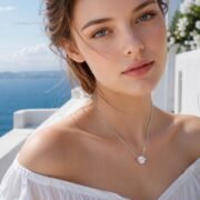 Aurora Sugar Cube Crystal Necklace - Image 2