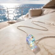 Aurora Sugar Cube Crystal Necklace