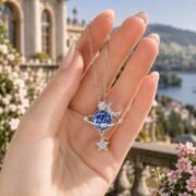 Stellar Dream Planet Star Moon Necklace - Image 2