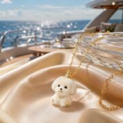 Milk Fluff Puppy Velvet Bichon Necklace - Image 5