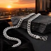 Silver Legacy 999 Fine Silver Cuban Link Bangle - Image 5