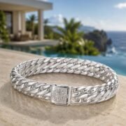 Silver Crest 999 Fine Silver Cuban Link Bracelet - Image 3
