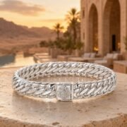Silver Crest 999 Fine Silver Cuban Link Bracelet - Image 5