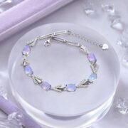 Opal Dream S925 Sterling Silver Natural Opal Delicate Bracelet