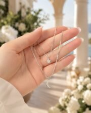 Starfall Moon S925 Sterling Silver Layered Star & Moon Necklace - Image 2