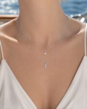 Starfall Moon S925 Sterling Silver Layered Star & Moon Necklace - Image 5