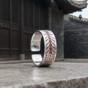 Cinnabar Five Thunder Talisman Adjustable Ring - Image 5