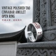 Cinnabar Five Thunder Talisman Adjustable Ring - Image 3