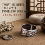 Ziwei Talisman Big Dipper Taiji Adjustable Ring