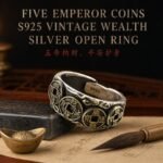 Five Emperor Coins Protective Silver Ring