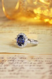 Diana Style Lab-Grown Sapphire Ring - Image 2