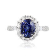 Diana Style Lab-Grown Sapphire Ring - Image 7