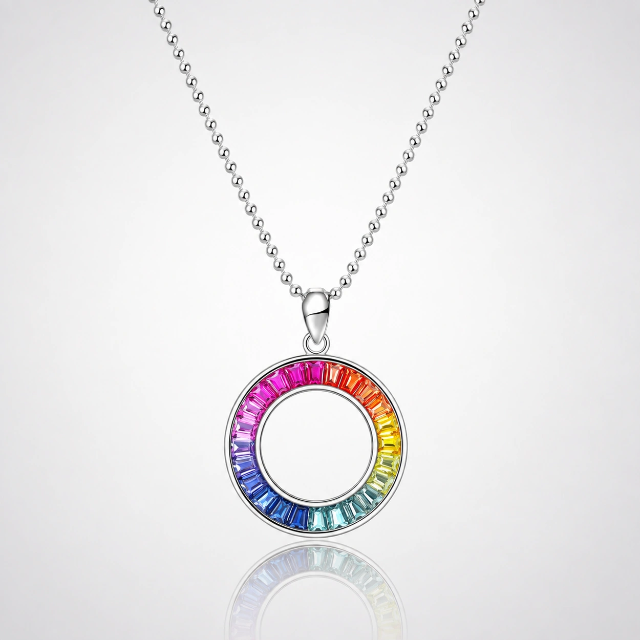 01-product-main (4) Rainbow Halo Necklace - Image 1
