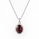 Crimson Halo Necklace