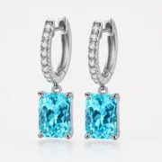 Paraiba Azure Drop Earrings - Image 5