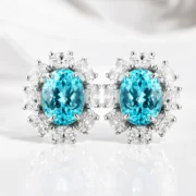 Aqua Petale Earrings - Image 4
