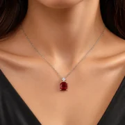 Ruby Glow Necklace - Image 3