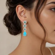 Azure Garden Earrings - Image 4
