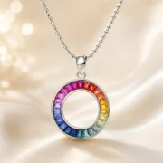 Rainbow Halo Necklace - Image 2