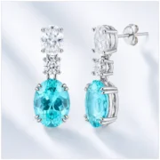 Aqua Lumen Earrings - Image 4