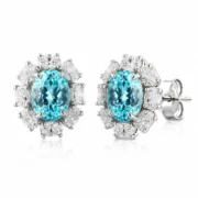 Aqua Petale Earrings - Image 2
