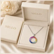 Rainbow Halo Necklace - Image 5